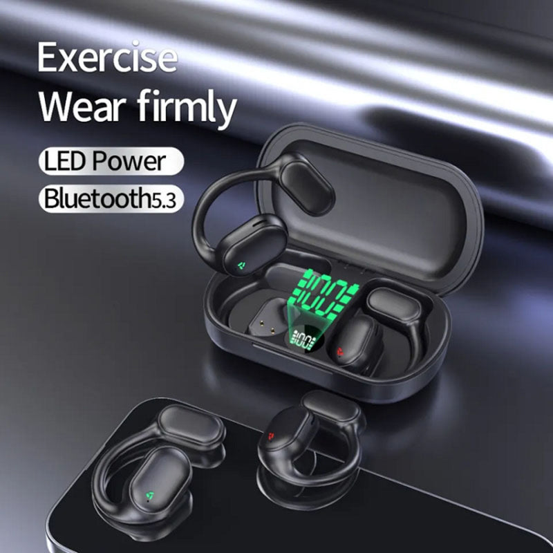 XG33 OWS Bluetooth 5.3 Headphones Bone Conduction Wireless Earphones with Digital Display XG33 OWS Bluetooth 5.3 Headphones Bone Conduction Wireless Earphones with Digital Display